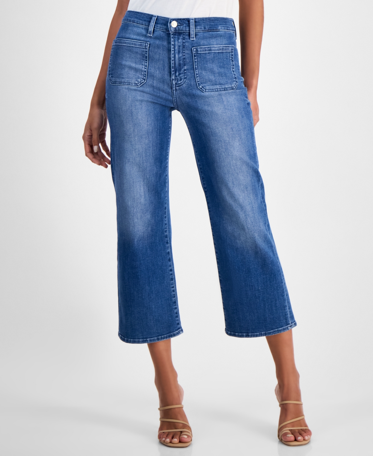 7 For All Mankind Women's Alexa High-rise Cropped Cotton Jeans In Safi