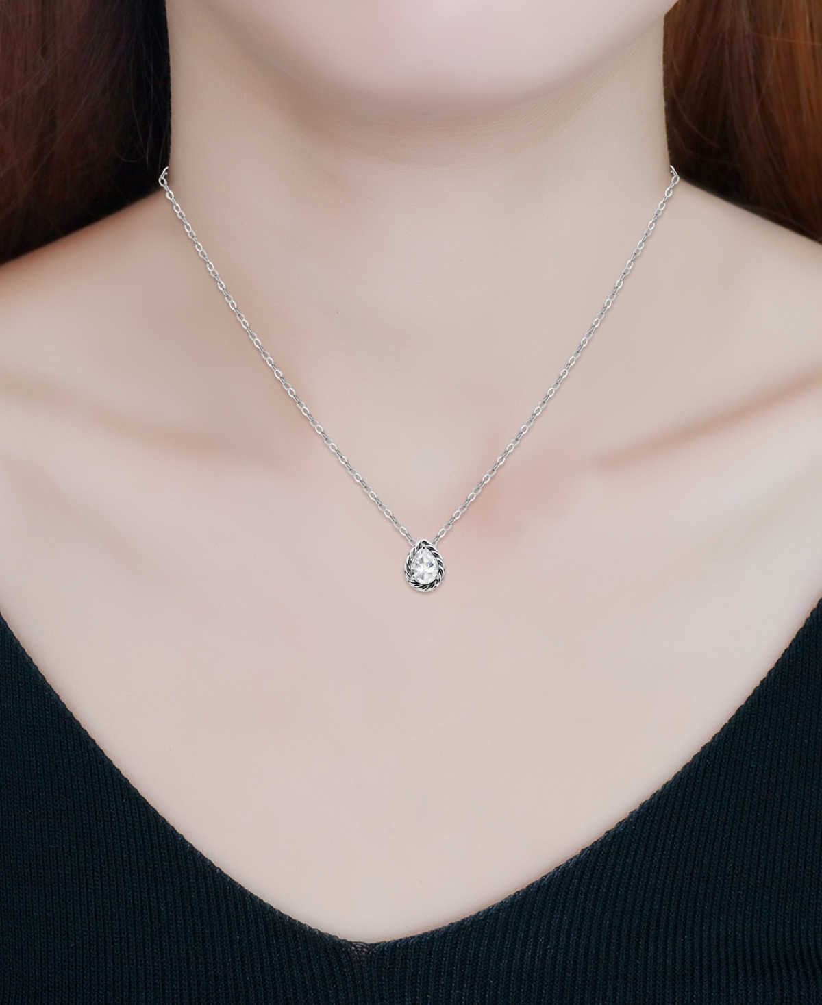 Giani Bernini Cubic Zirconia Solitaire Pendant Necklace (1 Ct. T.w.) In 18k Gold Over Sterling Silver, 16" + 2" Ex In Silver