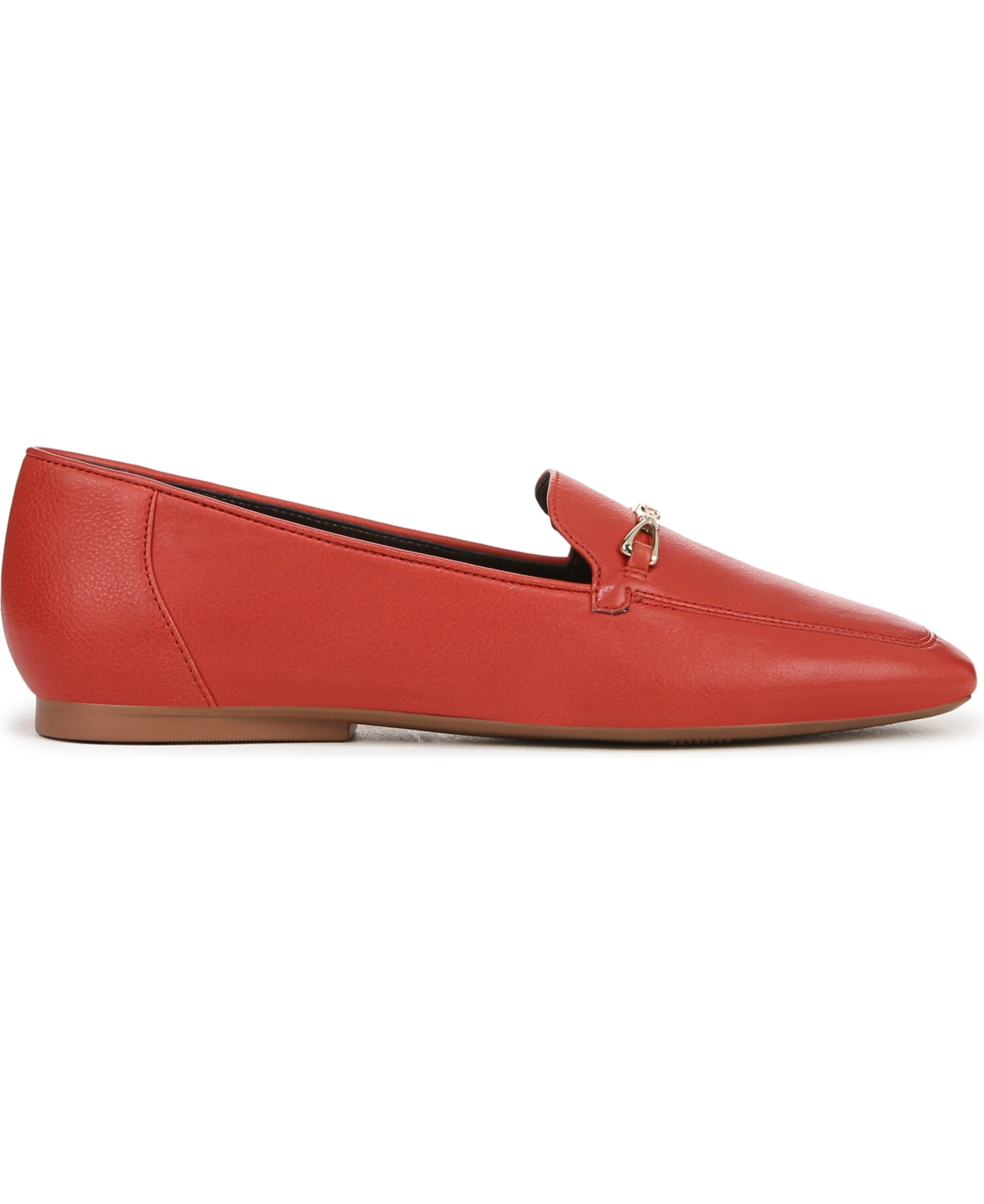 Naturalizer Women's Cecilia Closed Square Toe Slip On Loafers In Pepper Red Leather