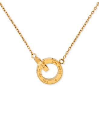 Set In Stone Interlink Pendant Necklace, 16" + 3" extender  	