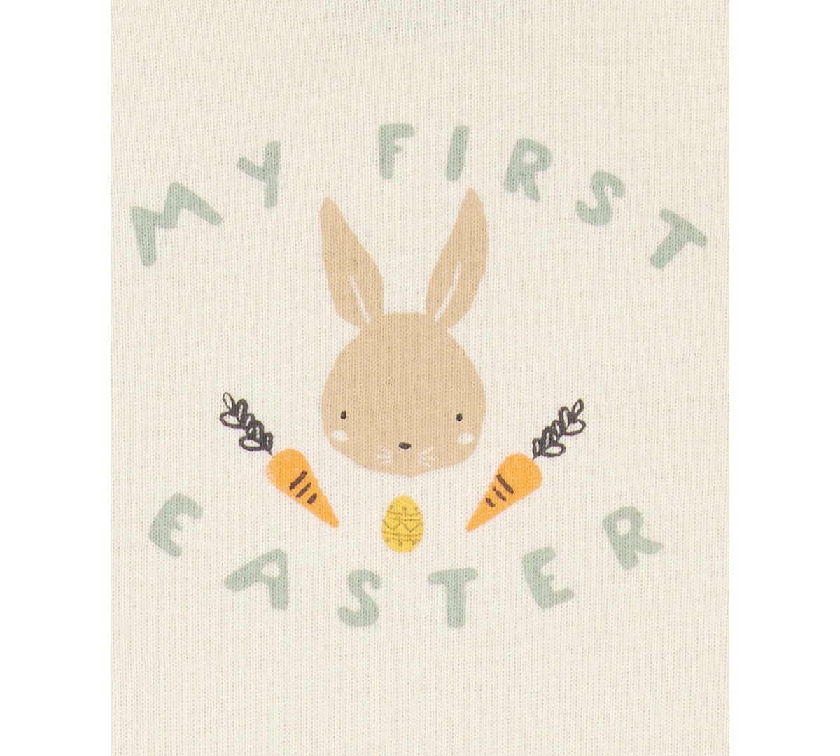 Shop Carter's Baby Girls 2-pc. My First Easter Cotton Bodysuit & Pants Set In White