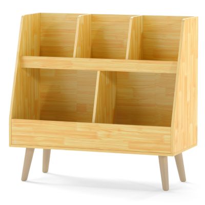 5-Cube Kids Bookshelf and Toy Organizer with Anti-Tipping Kits for Safe and Efficient Storage