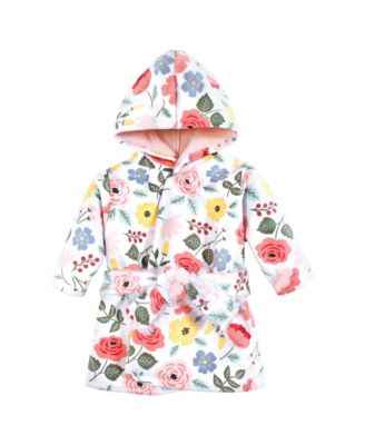 Baby Girls Mink with Faux Fur Lining Pool and Beach Robe Cover-ups