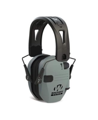 Walker's Game Ear Razor Slim Electronic Lightweight Shooting Hunting Range Hearing Protection Muffs Glasses Bundle