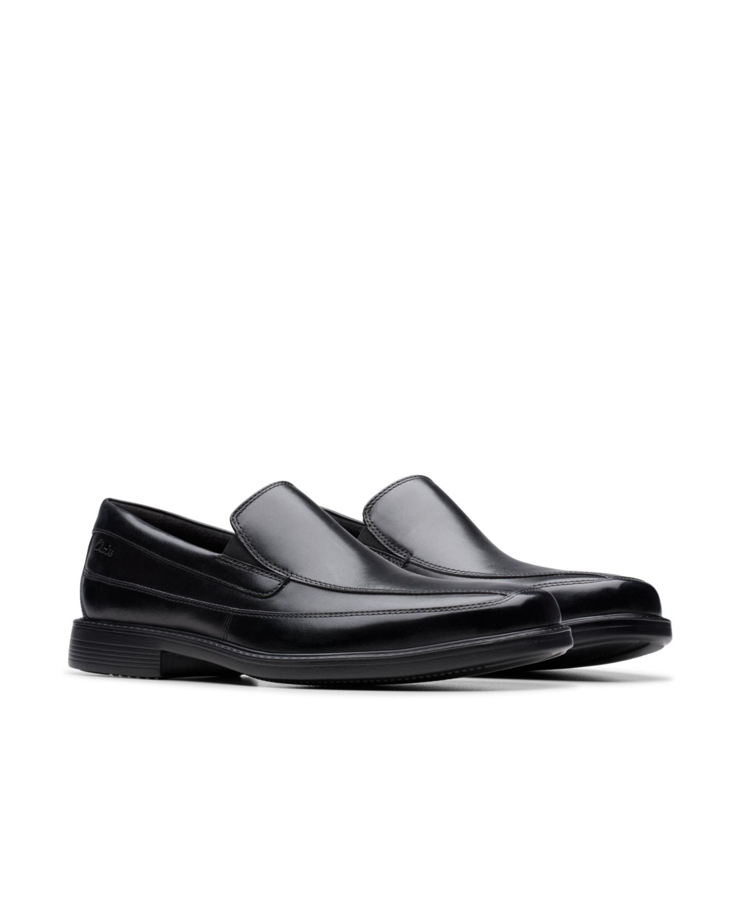 Мужские туфли Clarks Collection Cosgrove Free Leather Dress Loafer, цвет: Чёрный кожаный — фото 5