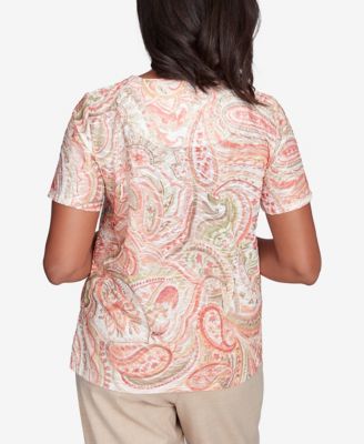 Women's Catalina Island Double-Knotted Paisley Top