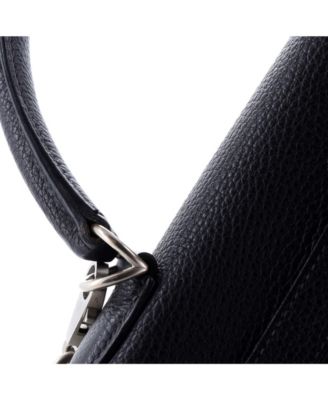 Pre-Owned Hermes Kelly 32 Handbag Black Togo with Brushed Palladium Hardware