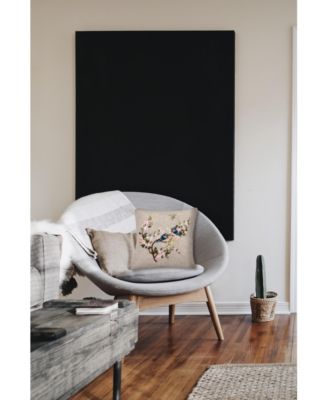 Bluebird Spring Floral Ribbon Art Decorative Accent Throw Pillow, 16" x 16"