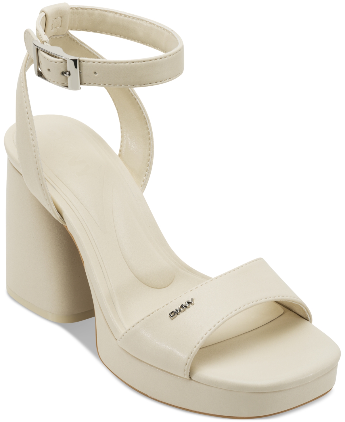 Dkny Scotia Platform Sandals In Bone