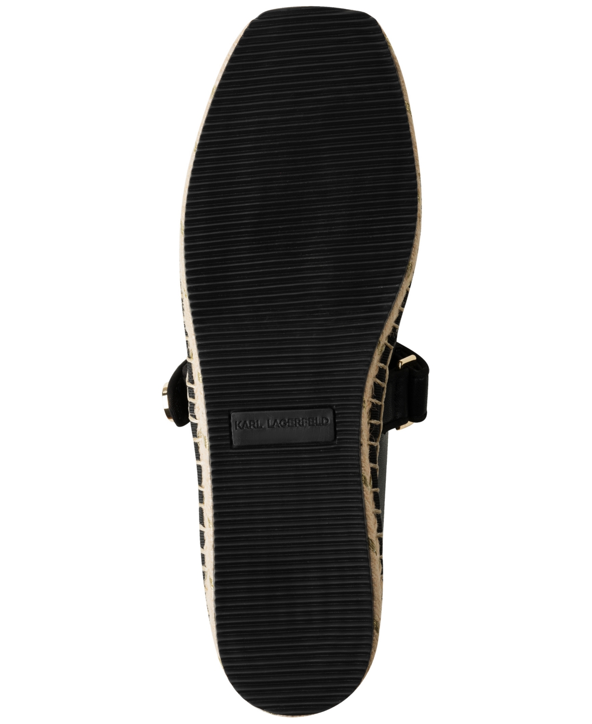 Shop Karl Lagerfeld Women's Mikai Espadrille Flats In Black