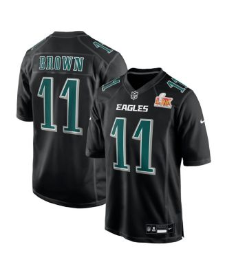 Nike Men's A.J. Brown Carbon Black Philadelphia Eagles Super Bowl