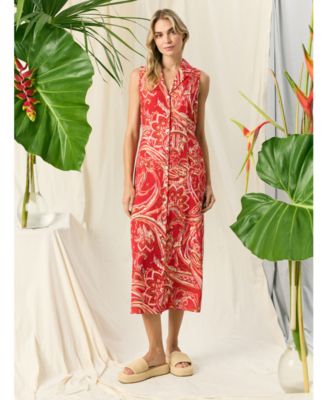 Women's Printed Midi Dress