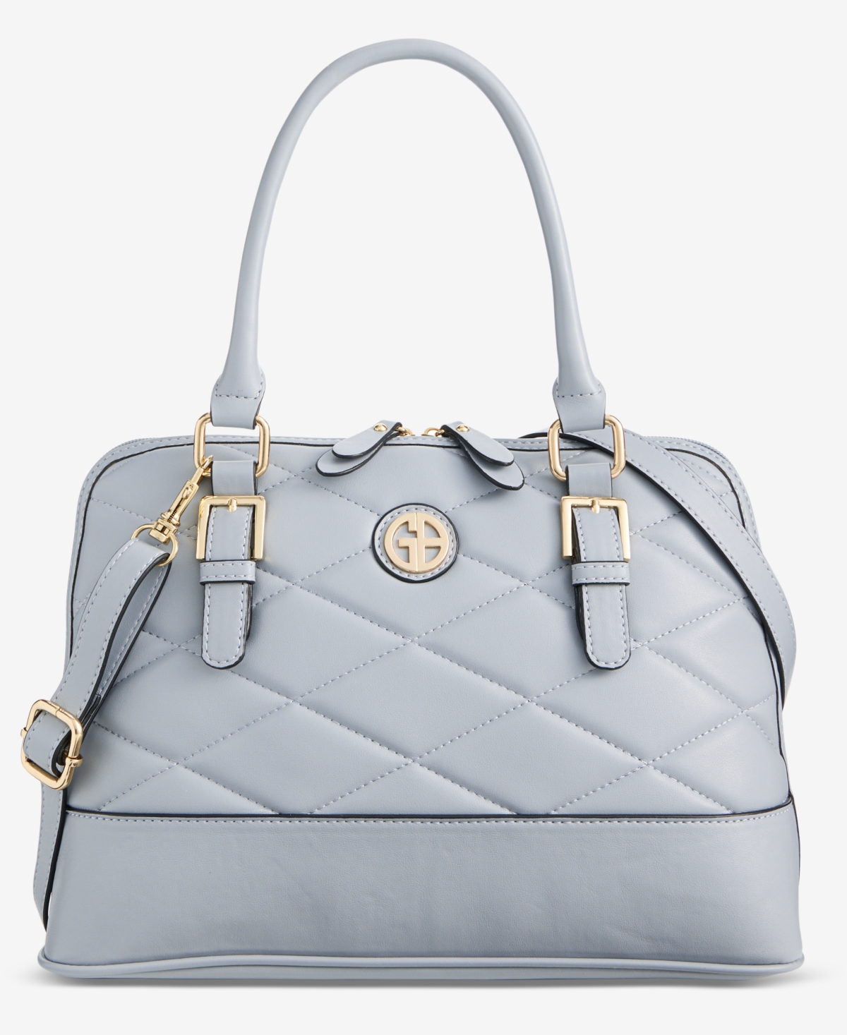 Medium Quilted Dome Satchel, Exclusively at Macy's - Chambray