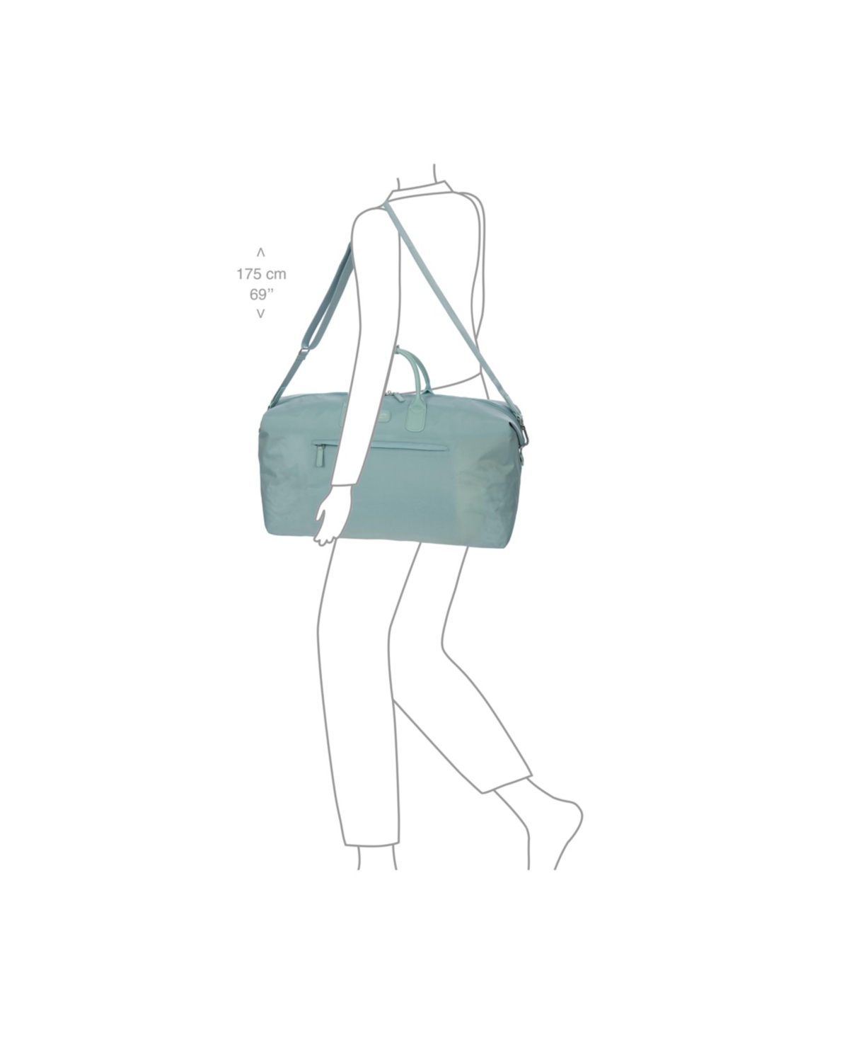 Bric's Milano Positano Soft 22" Deluxe Duffle In Light Blue