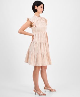 Women's Cotton Embroidered Shift Dress