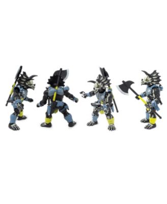 Boss Fight Studio Saurozoic Warrior Triax Skiver Night Lands Deco - Futuristic, Armored Dinosaur Hero – Highly Articulated, Posable Collectible Action Figure & Accessories – 6 Inch Scale 1:12, Ages 8+