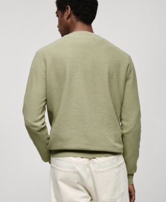 Men's Slim-Fit Micro-structured Knit Sweater