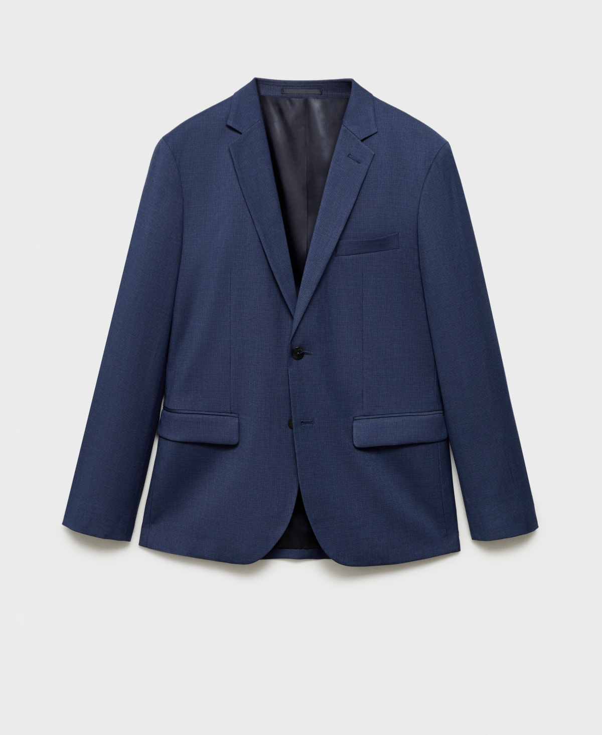 Shop Mango Men's Super Slim-fit Suit Blazer In Ink Blue