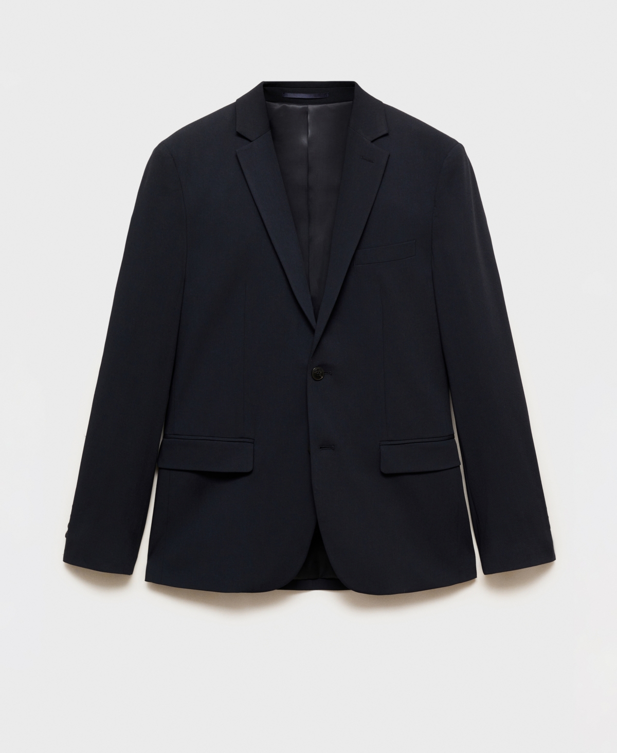 Shop Mango Men's Super Slim-fit Suit Blazer In Dark Navy