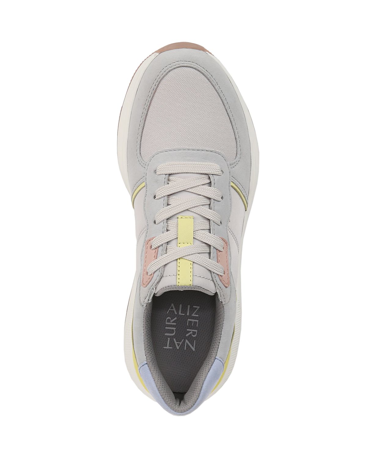 Women's Blossom Round Toe Lace Up Wedge Sneakers