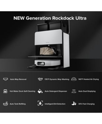 Saros 10 Robot Vacuum and Mop, 3.14 inches Ultra Thin Design, Auto Mop Detachment, 0% Hair Tangling, 22,000 Pa Suction Power and 10-in-1 Dock