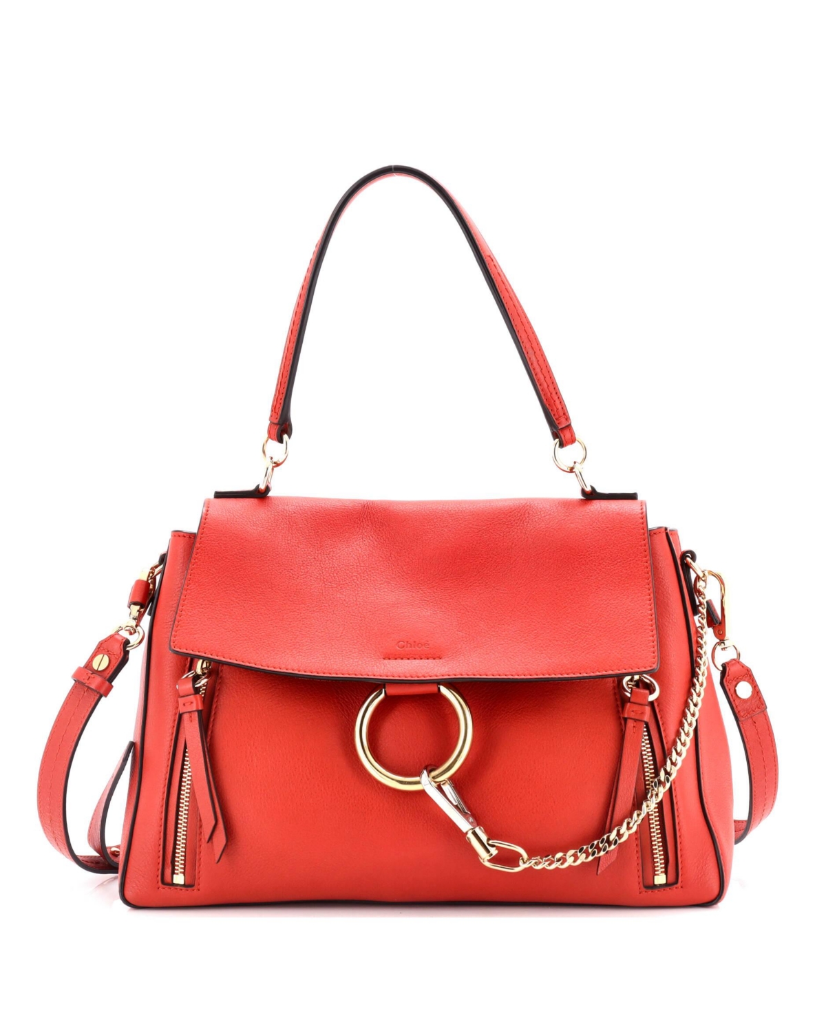Medium Faye Day Bag Leather - Red