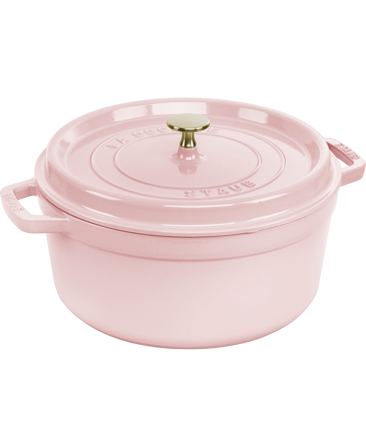Staub Cast Iron 7 Qt Round Dutch Oven In Peony Pink