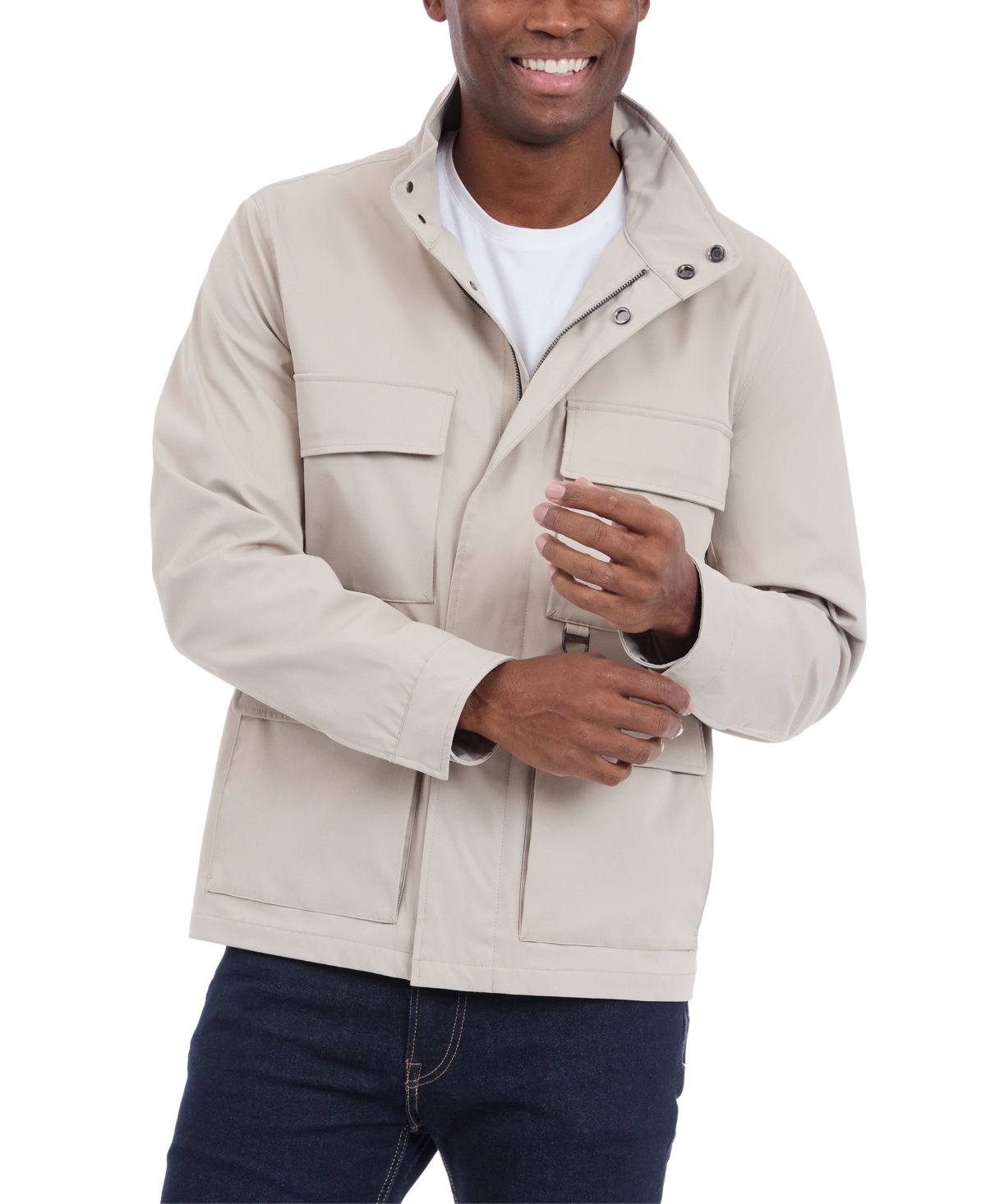 Michael Kors Men's Four Pocket Field Coat In Neutral