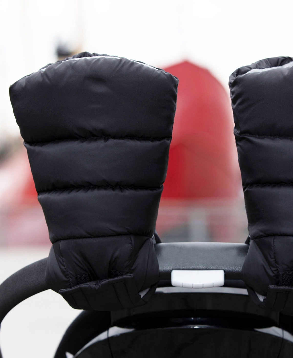 7am Enfant Hook Loop Warmuffs In Black