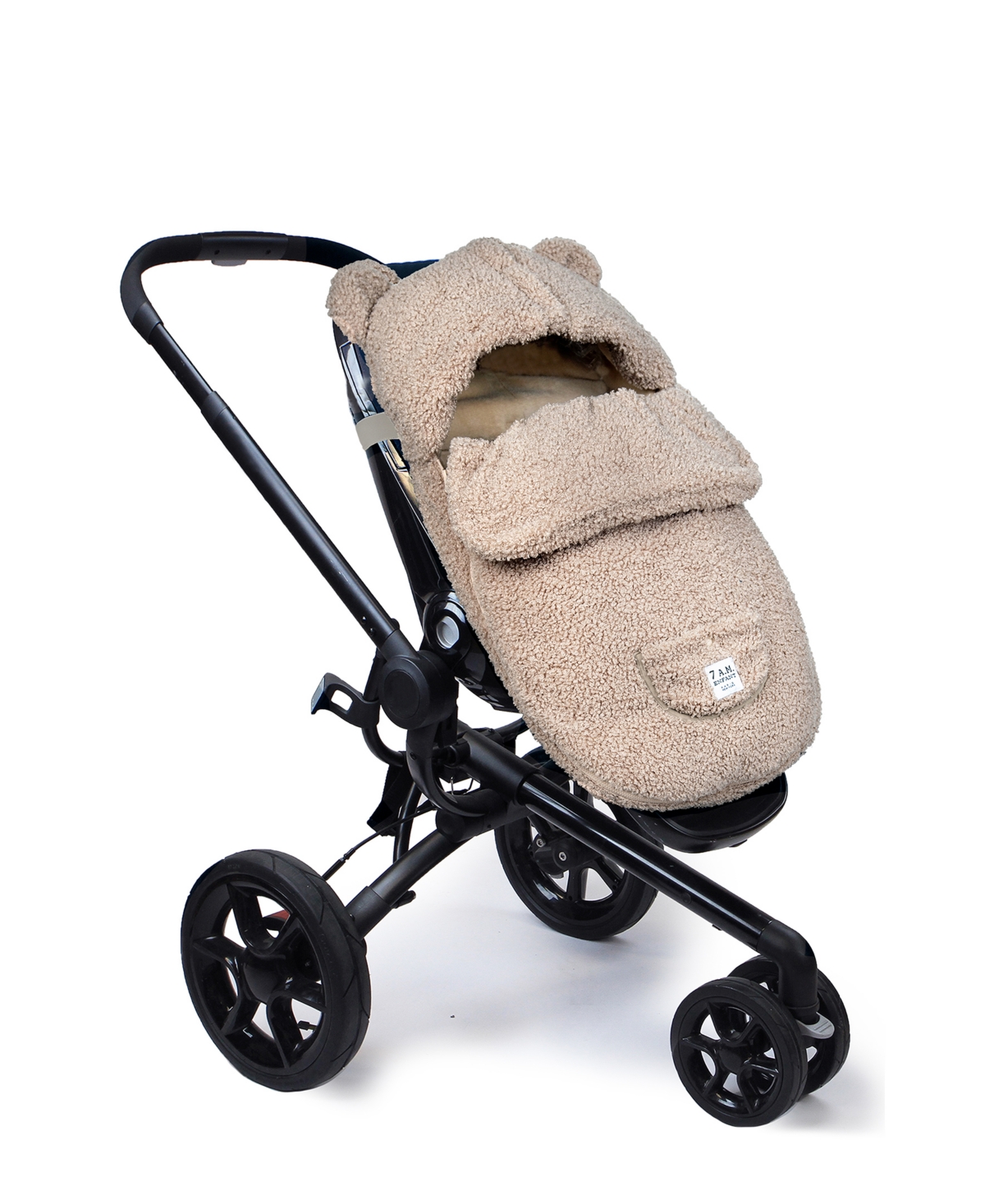 7am Enfant Baby Hooded Pod In Oatmeal