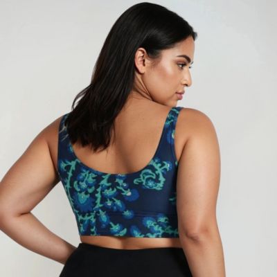 Plus Size Longline Swim Bra