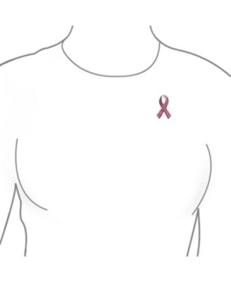 Cancer Awareness Brooch Pin Multi Color Crystal Enamel Support Symbol Jewelry