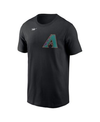 Men's Black Arizona Diamondbacks Cooperstown Wordmark T-Shirt