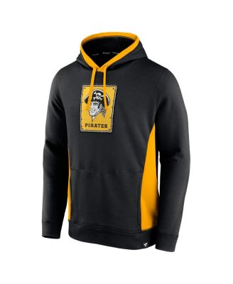 Men's Black Pittsburgh Pirates True Classics Fanarama Pullover Hoodie