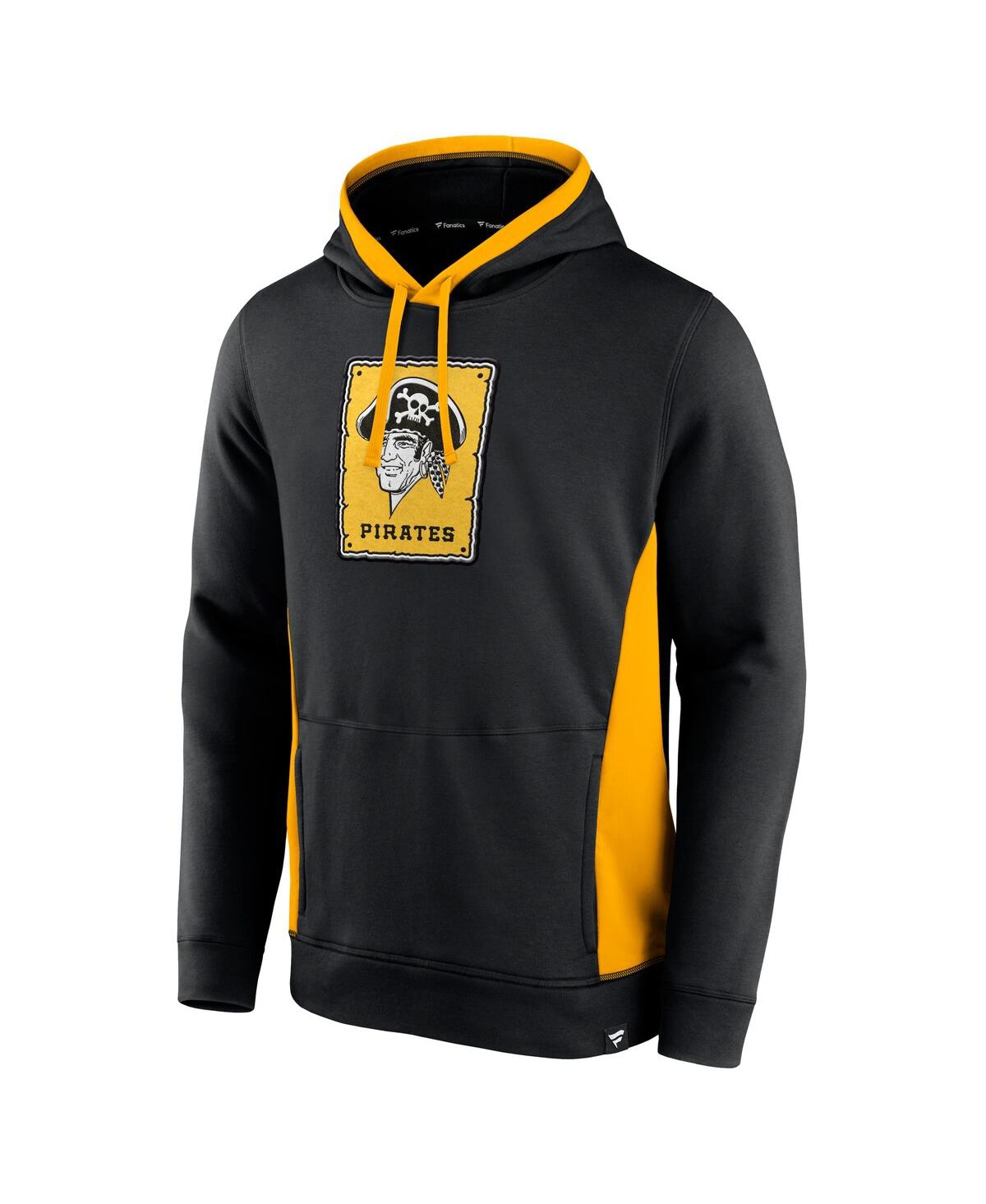 Fanatics Men's Black Pittsburgh Pirates True Classics Fanarama Pullover Hoodie In Black