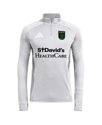 Men's Silver Austin FC 2025 Quarter-Zip Long Sleeve Training Top