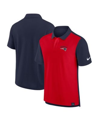 Nike - Men's Navy/Red New England Patriots Blitz Pique Polo
