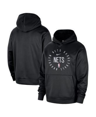 Nike - Men's Black Brooklyn Nets 2024/25 Spotlight On-Court Practice Performance Pullover Hoodie