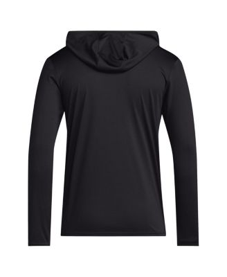 Men's Black Grambling Tigers 2024 Sideline Hooded Long Sleeve T-Shirt