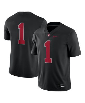 Nike - Men's 1 Black Stanford Cardinal Alternate Game Jersey