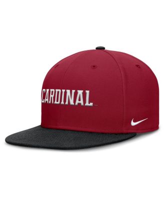Nike - Men's Cardinal/Black Stanford Cardinal Two-Tone Primetime Performance Fitted Hat