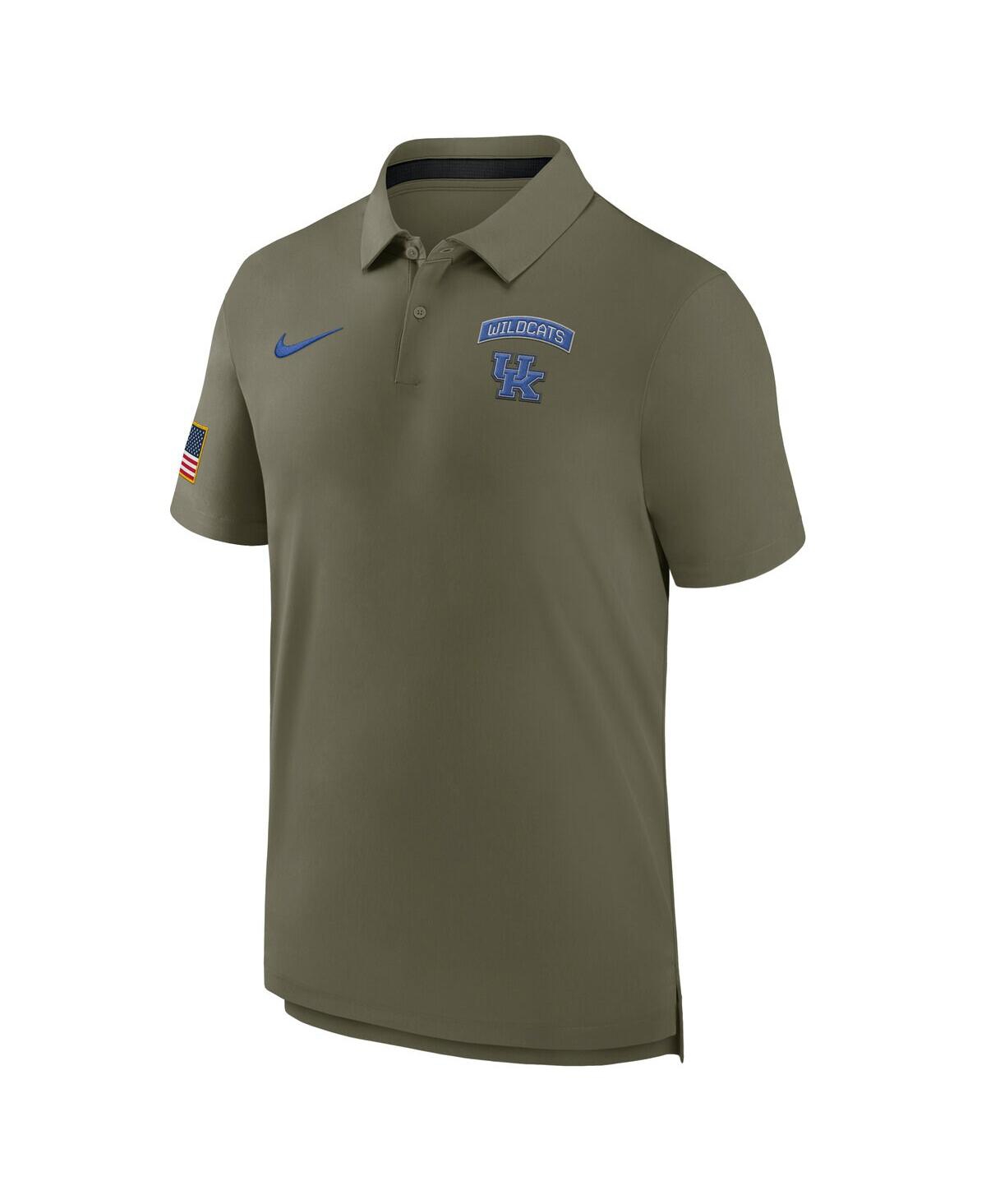 Nike Men's Olive Kentucky Wildcats 2024 Military Appreciation Tour Performance Polo In Green