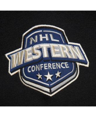 Men's Black Chicago Blackhawks Heritage Lace-Up Pullover Sweatshirt