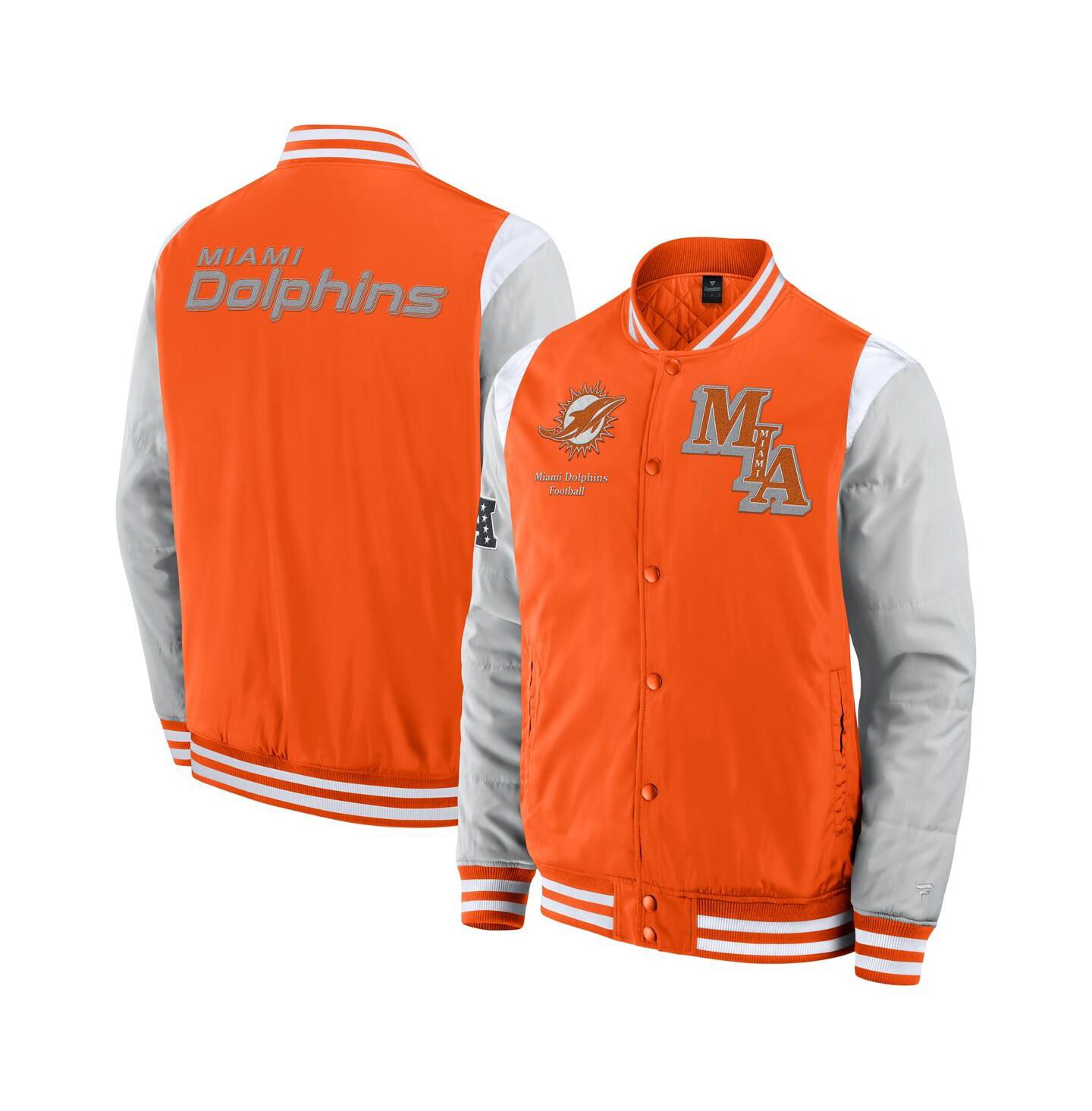 Куртка Fanatics Orange Miami Dolphins Elements Elite Full-Snap — фото 1