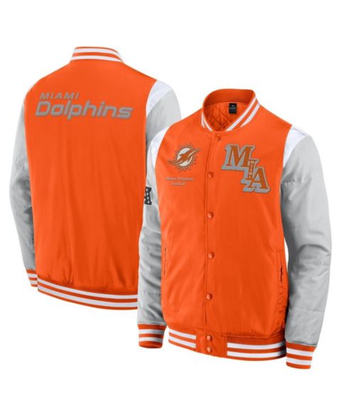 Женские куртки Fanatics Men's and Women's Orange Miami Dolphins Elements Elite Full-Snap Jacket