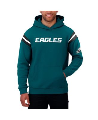 Men's Green Philadelphia Eagles Football Washed Pullover Hoodie