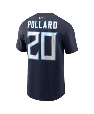 Men's Tony Pollard Navy Tennessee Titans Player Name Number T-Shirt