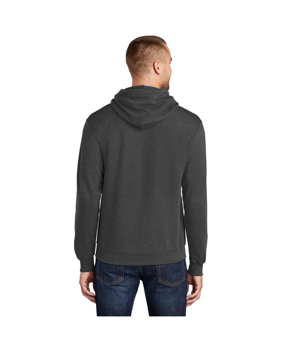 Starter Men's Charcoal Washington Commanders Arch Over Logo Pullover Hoodie In Gray