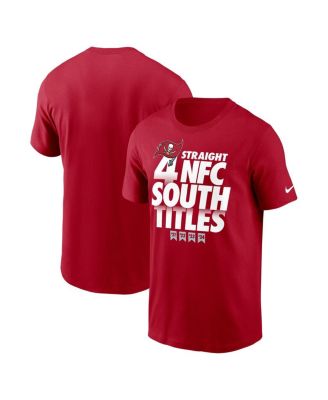 Nike - Men's Red Tampa Bay Buccaneers Four-Straight NFC South Division Champions T-Shirt