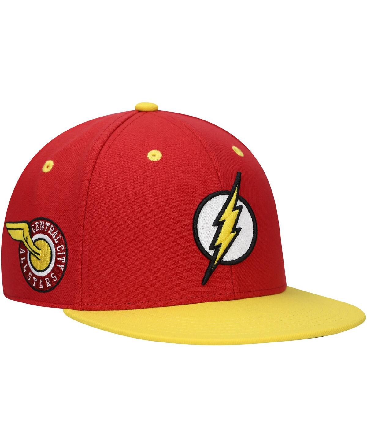 Youth Red Flash Comic Undervisor Snapback Hat - Red